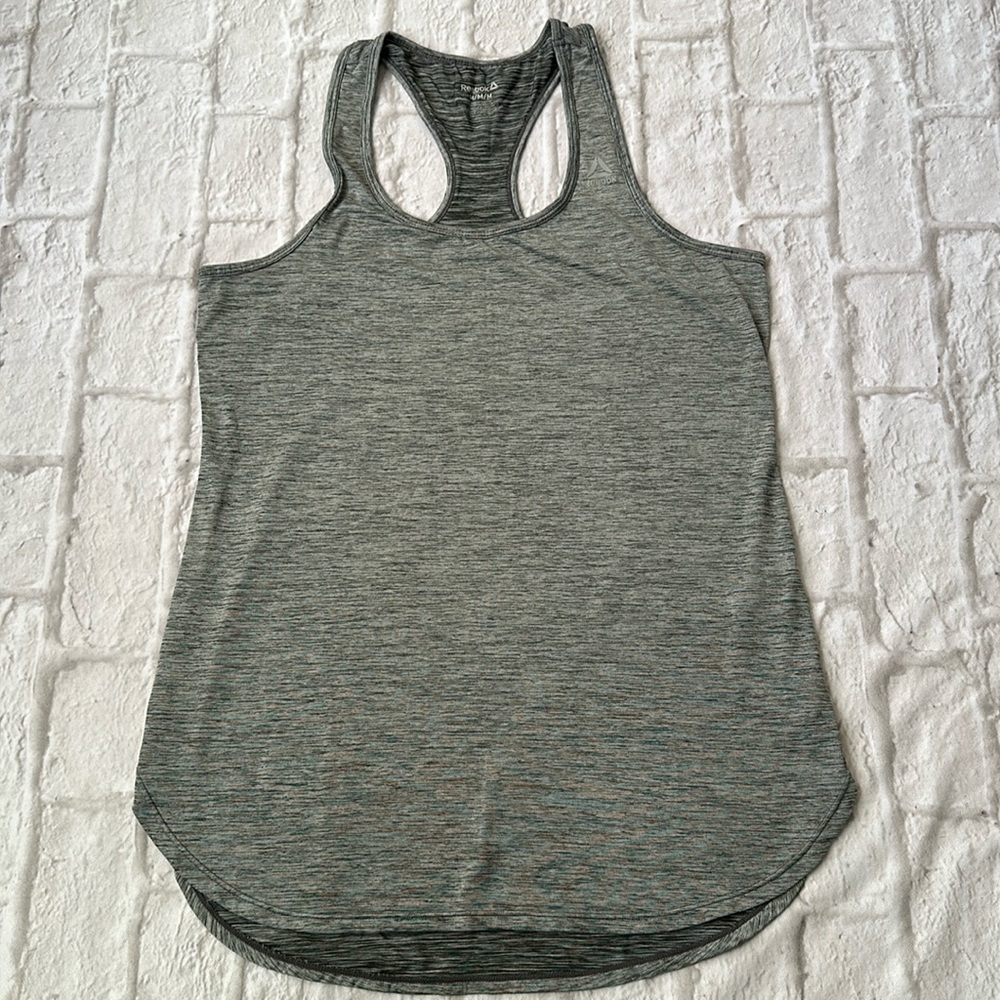 Reebok Gray and Black Activewear Women’s Tank Top Size M